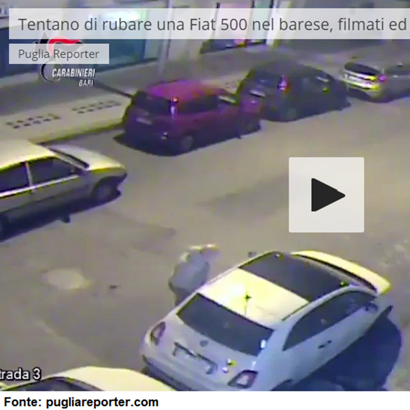 News tentato furto auto - Istituto Vigilanza