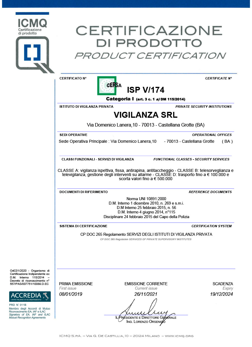 certificazione-anteprima-istituto-vigilanza-uni-10891-2000