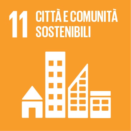 Badge obiettivo di sostenibilità - Città e comunità sostenibili - Istituto Vigilanza