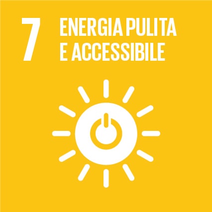 Badge obiettivo di sostenibilità - Energia pulita e accessibile - Istituto Vigilanza