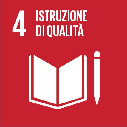 Badge obiettivo di sostenibilità - Istruzione di qualità - Istituto Vigilanza